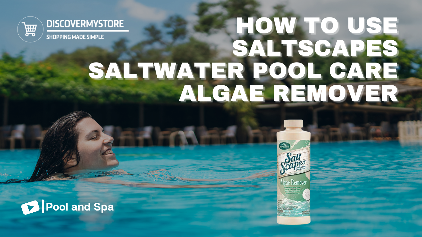 Cómo usar SaltScapes Saltwater Pool Care - Eliminador de algas Cómo usar SaltScapes Saltwater Pool Care - Eliminador de algas