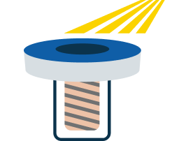 Keep it float till the sun activates the solar panel. purifier image