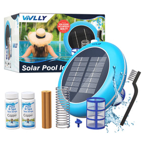 Vivlly Solar Pool Ionizer Natural Shock for Swimming Areas
