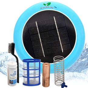 Riverpure Solar Pool Ionizer | Pool Cleaning Device | Chlorine Free Pool Purifier & Sanitizer