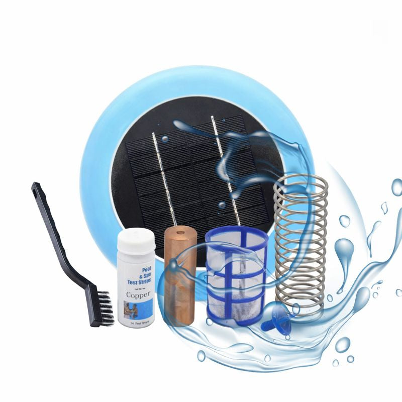 Ensemble d'ioniseurs solaires pour petites piscines